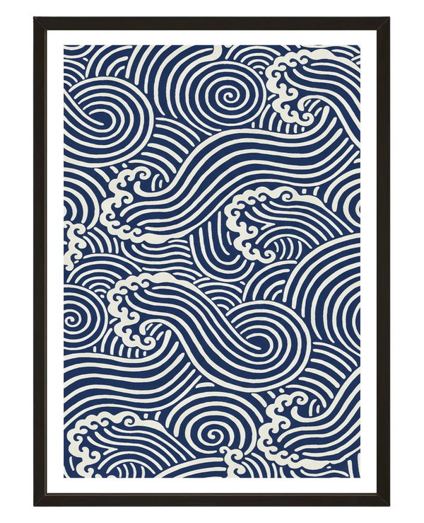 Vagues Japonaises avec cadre