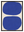 Rond Bleu avec cadre