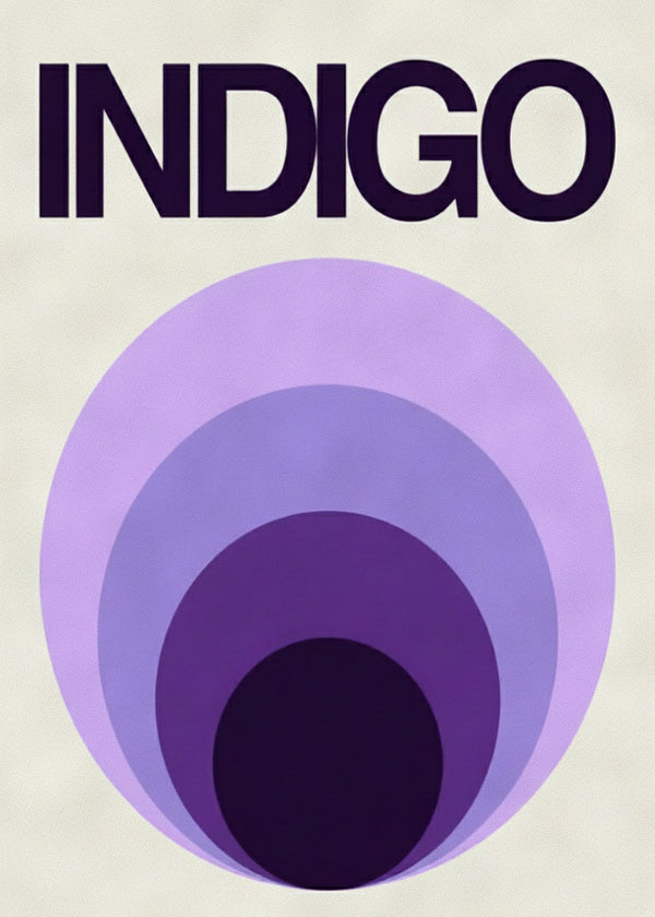 Indigo Vibrant sans cadre