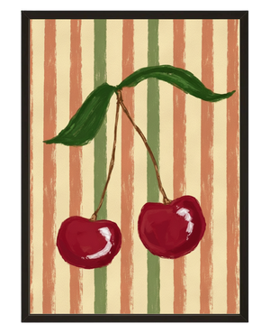 Duo De Cerises avec cadre