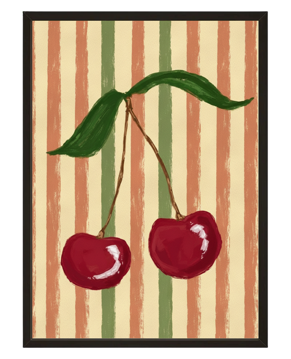 Duo De Cerises avec cadre