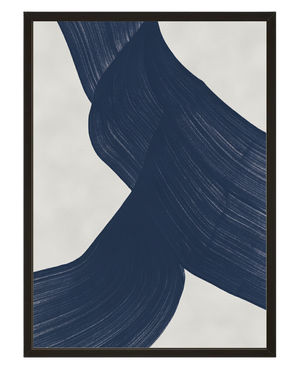 Abstrait Bleu avec cadre