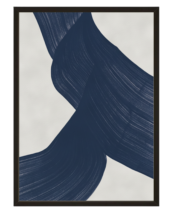 Abstrait Bleu avec cadre