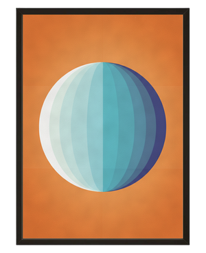 Globe Pastel avec cadre