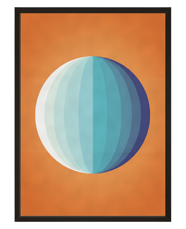 Globe Pastel avec cadre