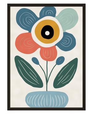 Fleur Pop avec cadre
