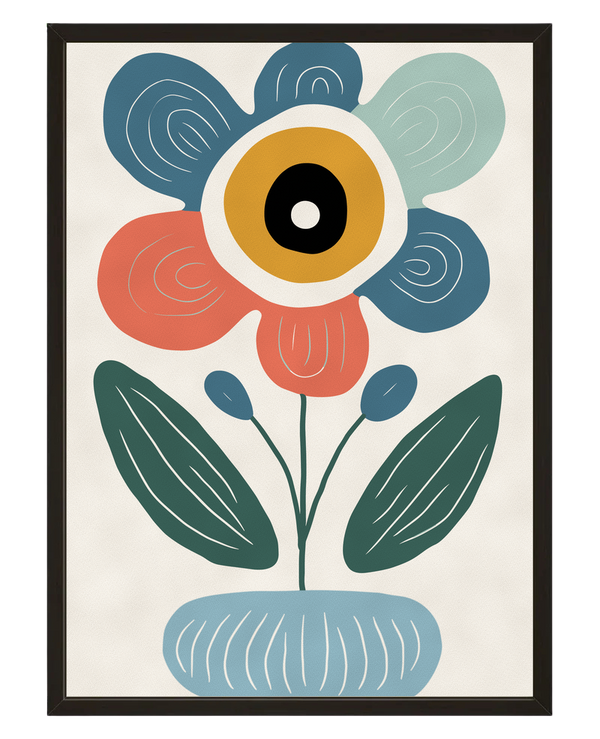 Fleur Pop avec cadre