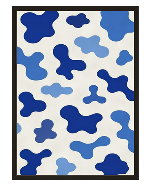 Les Formes En Bleu avec cadre