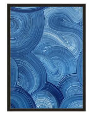 Pinceau Bleu avec cadre