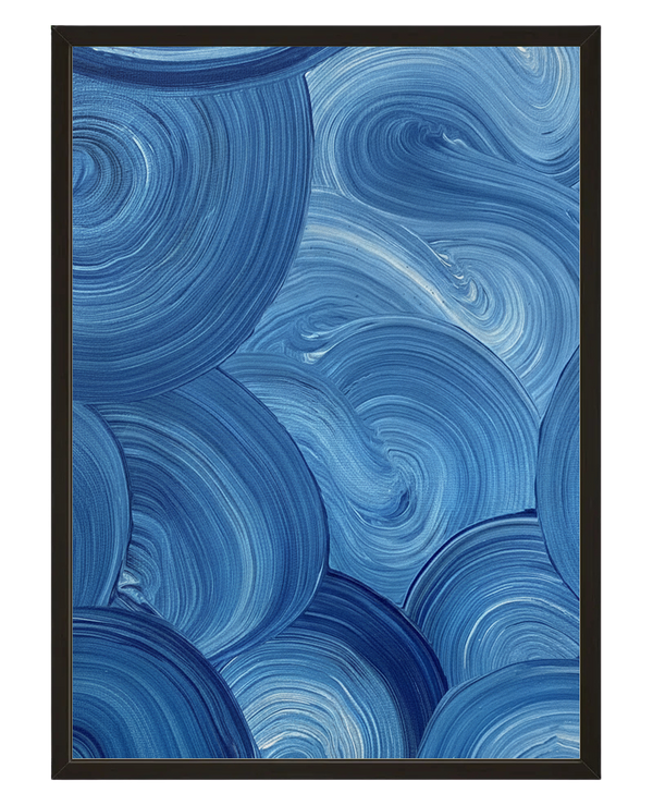 Pinceau Bleu avec cadre