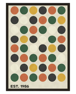 Confetti Retro avec cadre