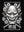 Masque Hannya sans cadre