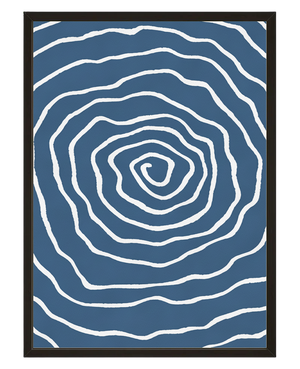 Tourbillon Bleu avec cadre