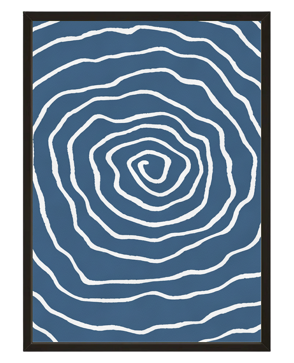 Tourbillon Bleu avec cadre