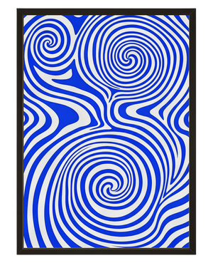 Tourbillon Bleu 2 avec cadre