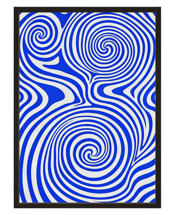 Tourbillon Bleu 2 avec cadre