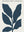 Feuilles Indigo sans cadre