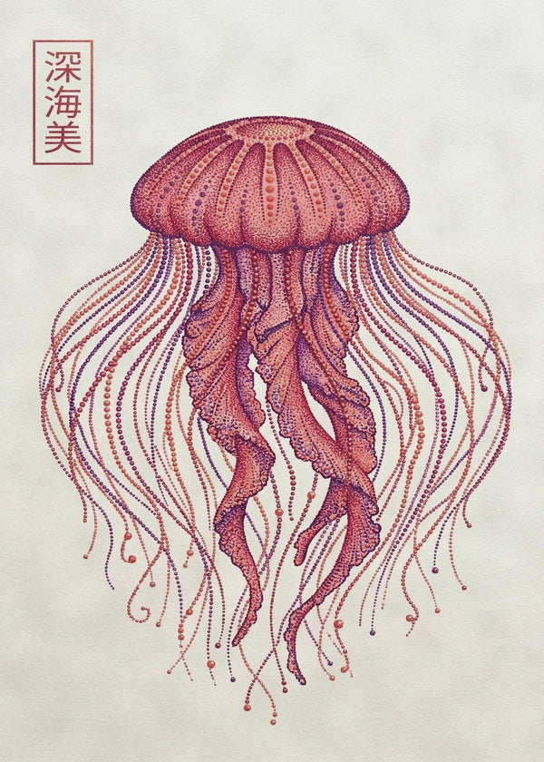 Meduse Cosmos sans cadre