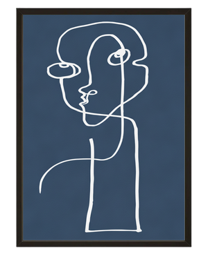 Le Visage Blanc avec cadre