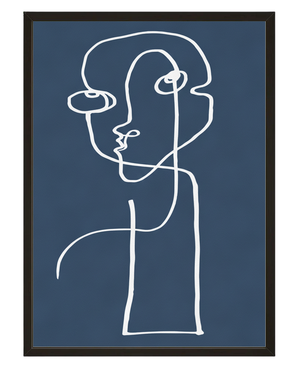 Le Visage Blanc avec cadre