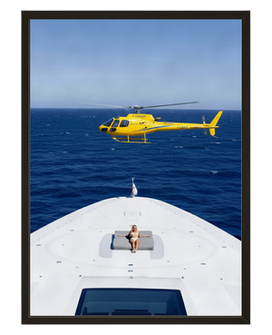 Helico Jaune avec cadre