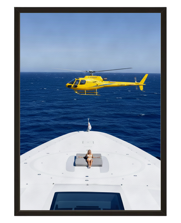 Helico Jaune avec cadre