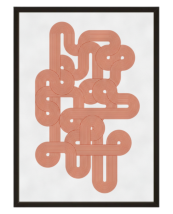 Lignes Entrelacees avec cadre