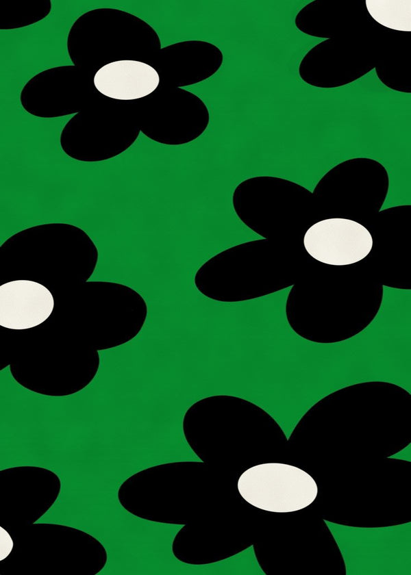 Fleurs Obsidienne sans cadre