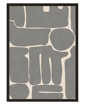 Abstrait Gris avec cadre