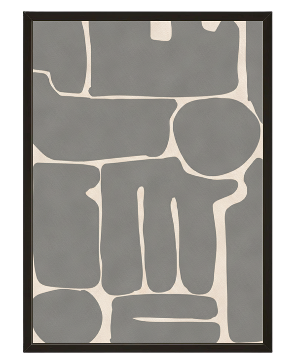 Abstrait Gris avec cadre