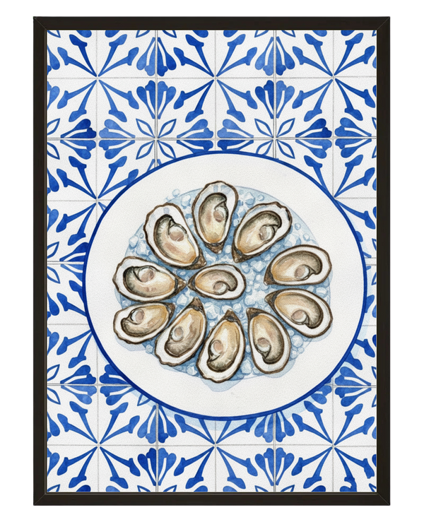 Huitres Azulejos avec cadre