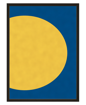 Soleil Bleu avec cadre