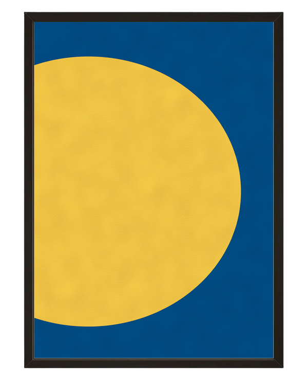 Soleil Bleu avec cadre