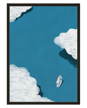 Ciel Mer avec cadre