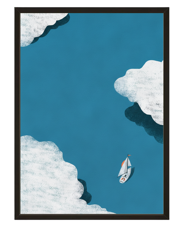 Ciel Mer avec cadre
