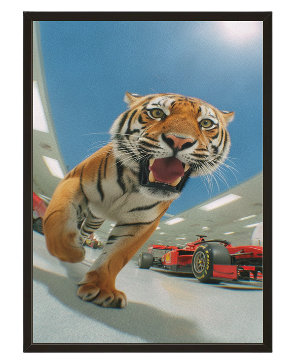 Regard Du Tigre avec cadre