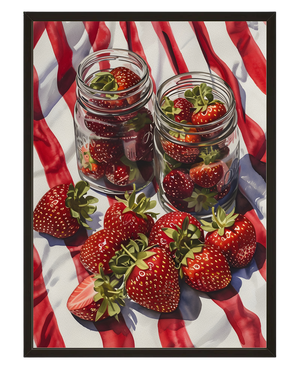 Fraises Au Sirop avec cadre