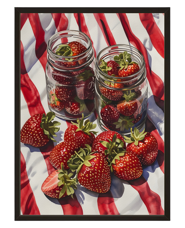 Fraises Au Sirop avec cadre