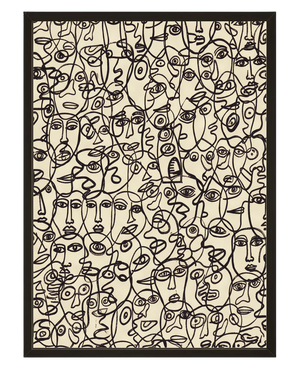 100 Visages avec cadre