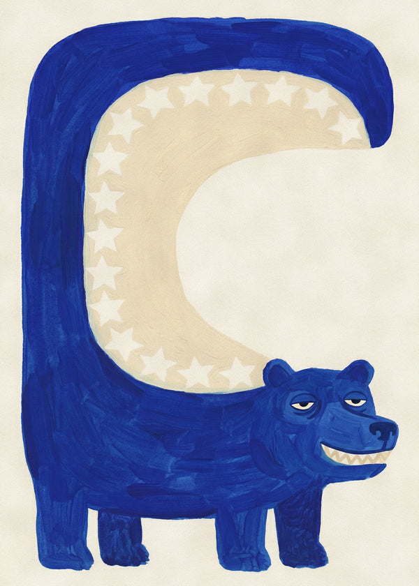 Ours Indigo sans cadre