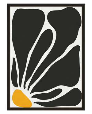 Fleur Abstraite avec cadre