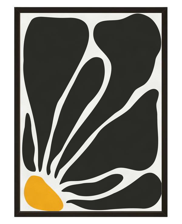 Fleur Abstraite avec cadre