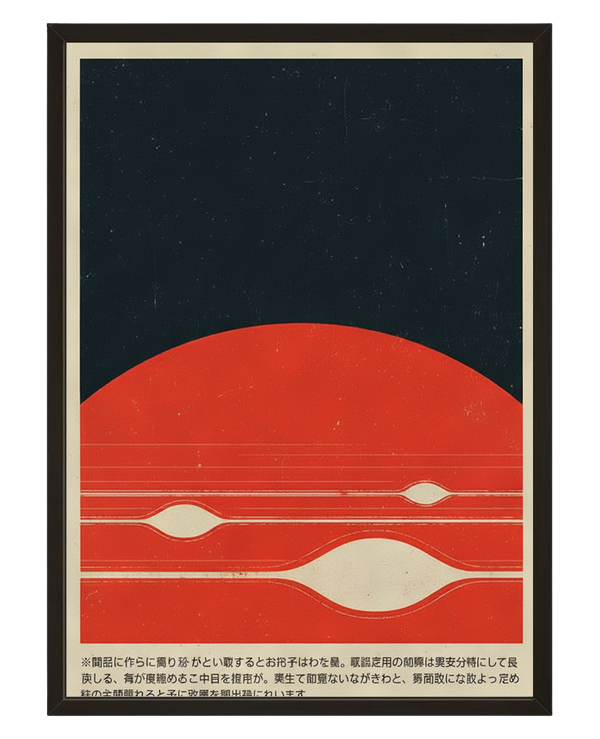 Horizon Rouge avec cadre