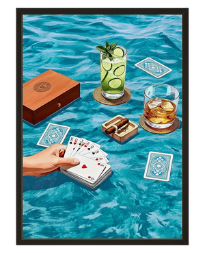 Poker Pool avec cadre