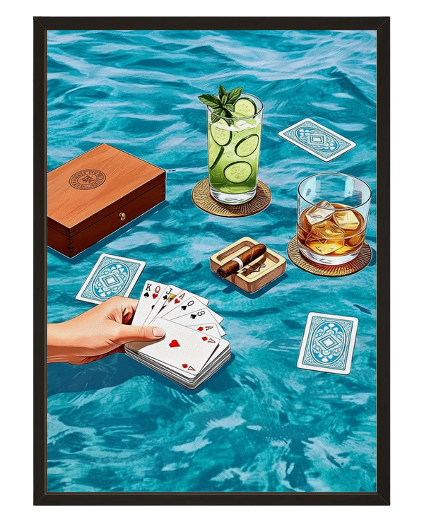 Poker Pool avec cadre