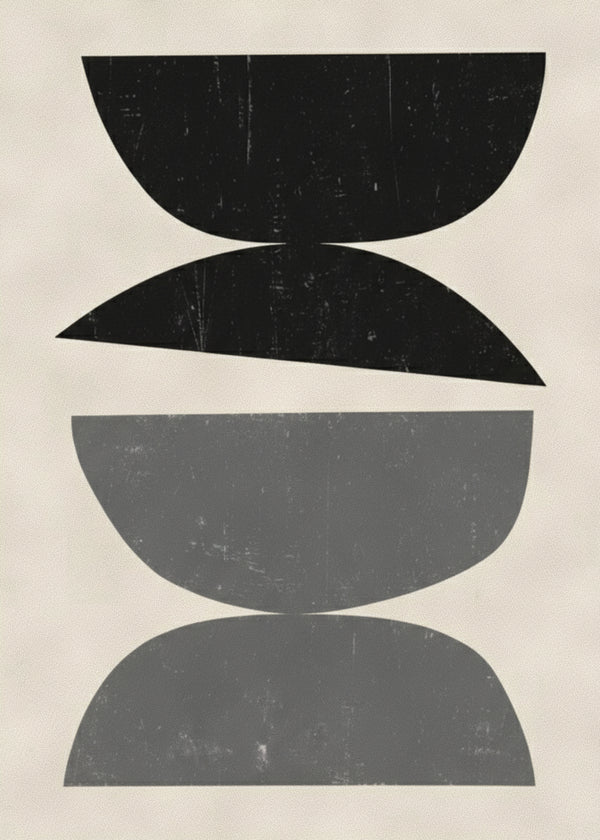 Gris Noir sans cadre