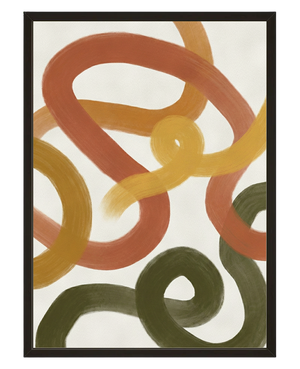 Courbures Terracotta avec cadre