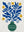 Feuillage Indigo sans cadre