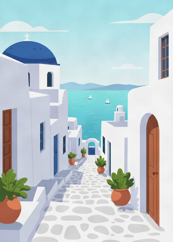 Dome De Santorin sans cadre