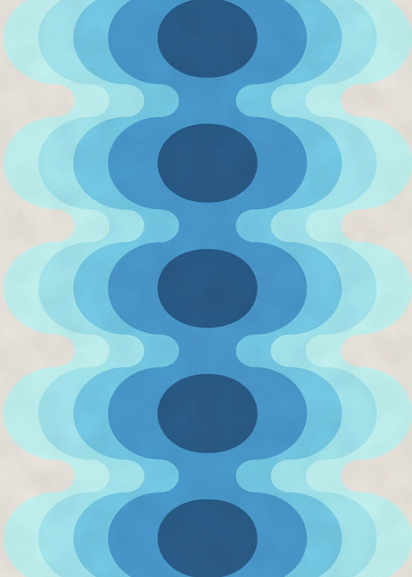 Vagues Bleues sans cadre